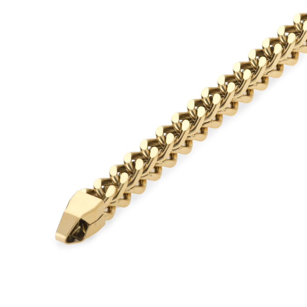 6mm Gold Franco Chain Bracelet , Bracelet, SpicyIce - 2