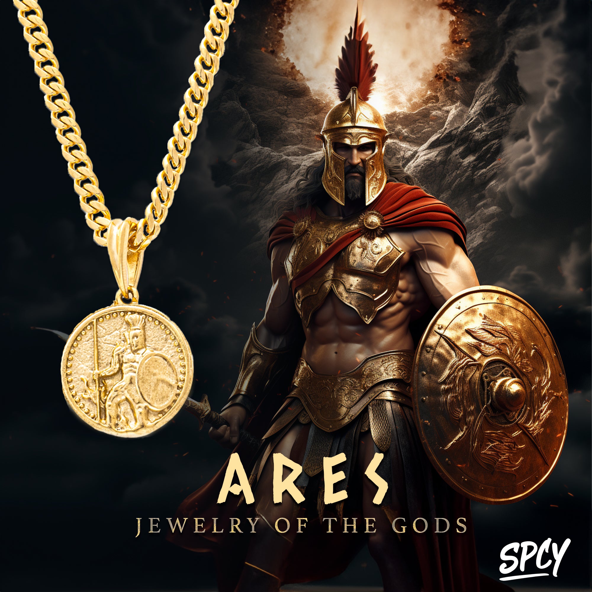 Micro Jesus Piece Necklace & Franco Chain | The Gold Gods