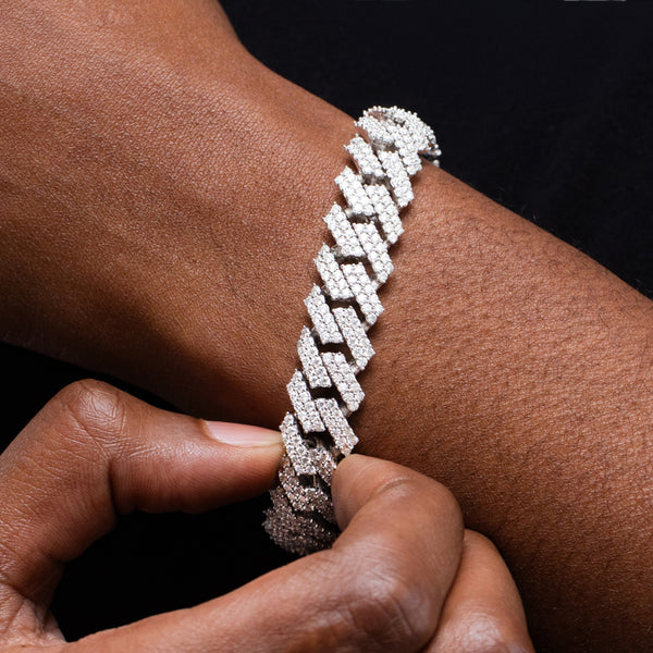 Helloice Cuban Bracelet キューバン ブレスレット18cm Cuban Bracelets - 6 ICE