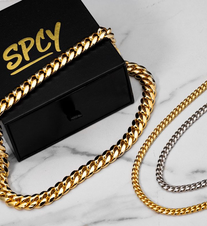8mm Black & Gold Byzantine – SpicyIce