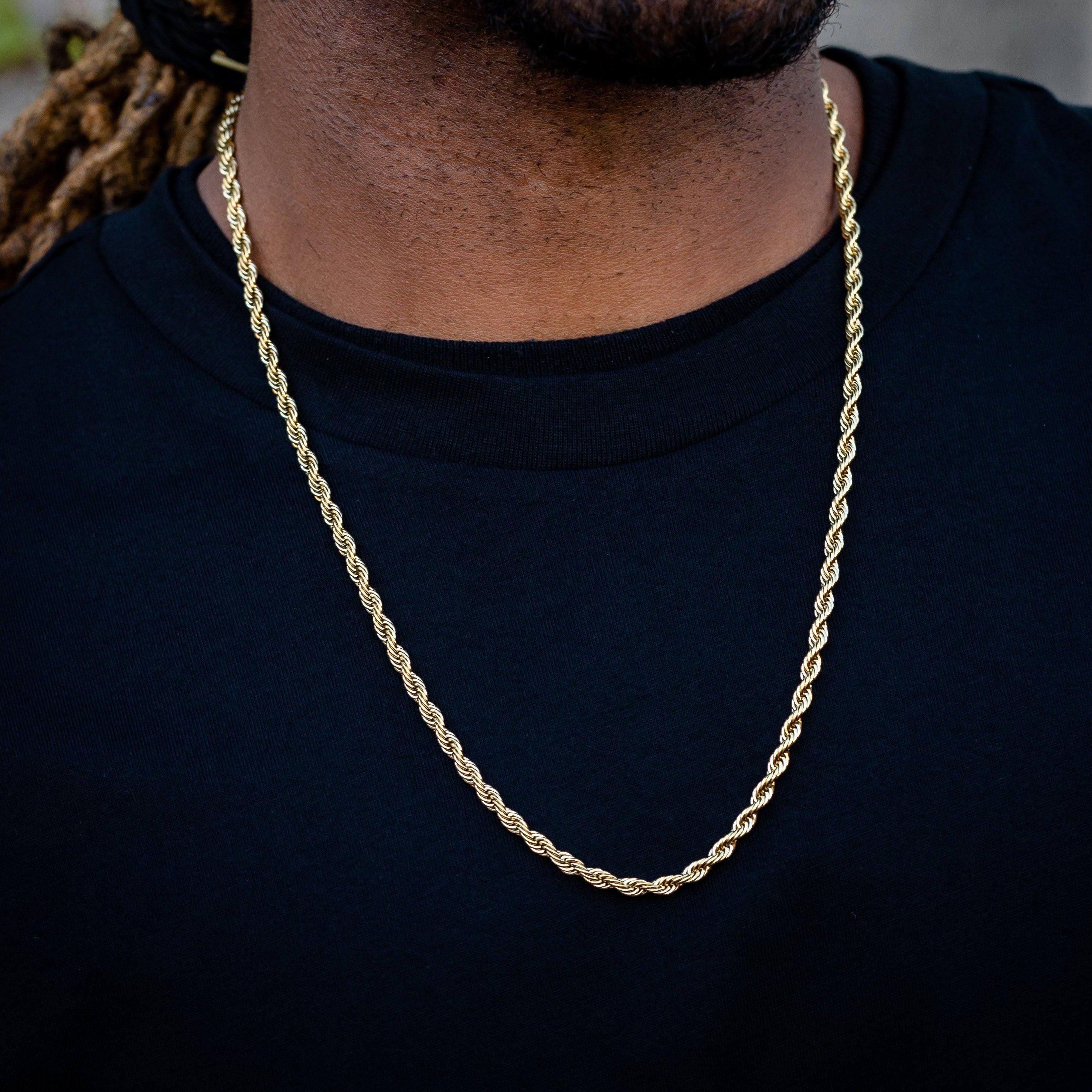 4mm GOLD Rope Chain – SpicyIce