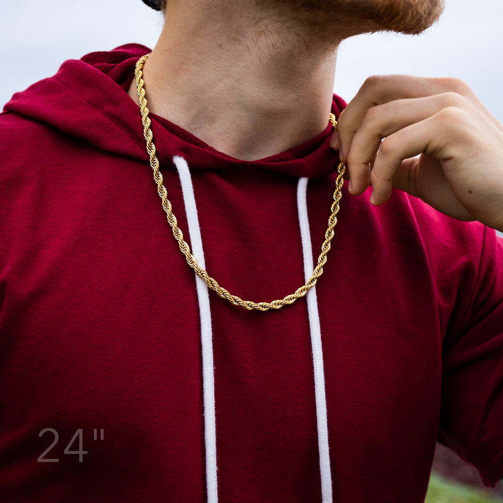 Chains - 6mm Gold Rope Dookie Chain