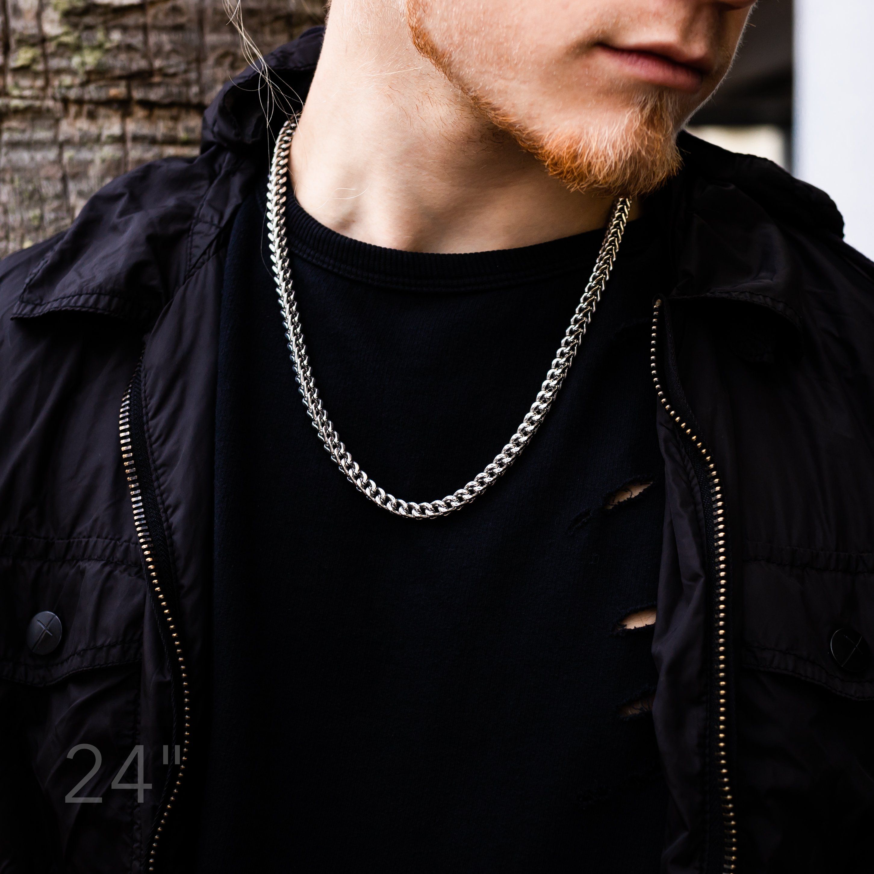 6mm WHITE Gold Franco