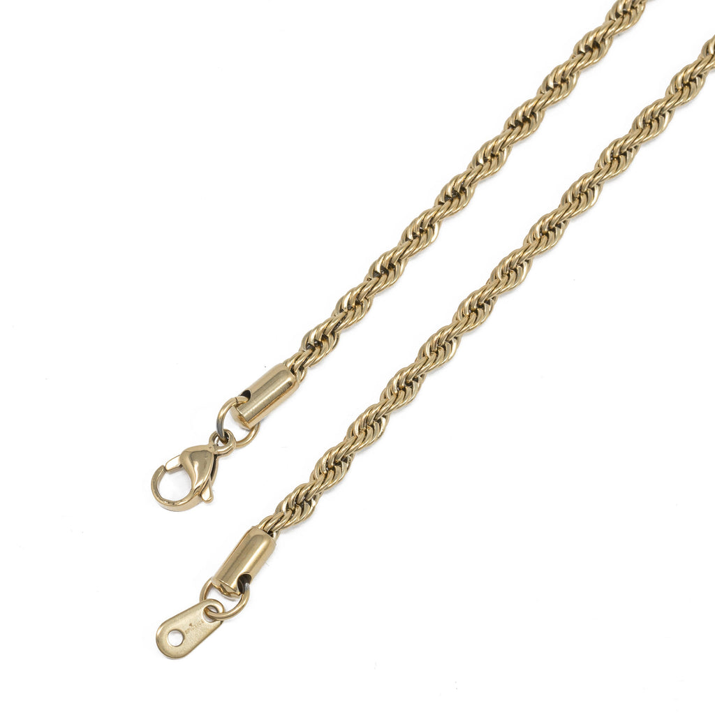 Chains - 4mm Gold Rope Chain