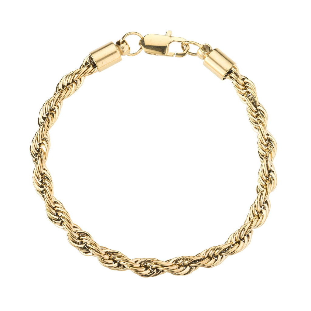 Bracelet - 6mm Gold Rope Bracelet