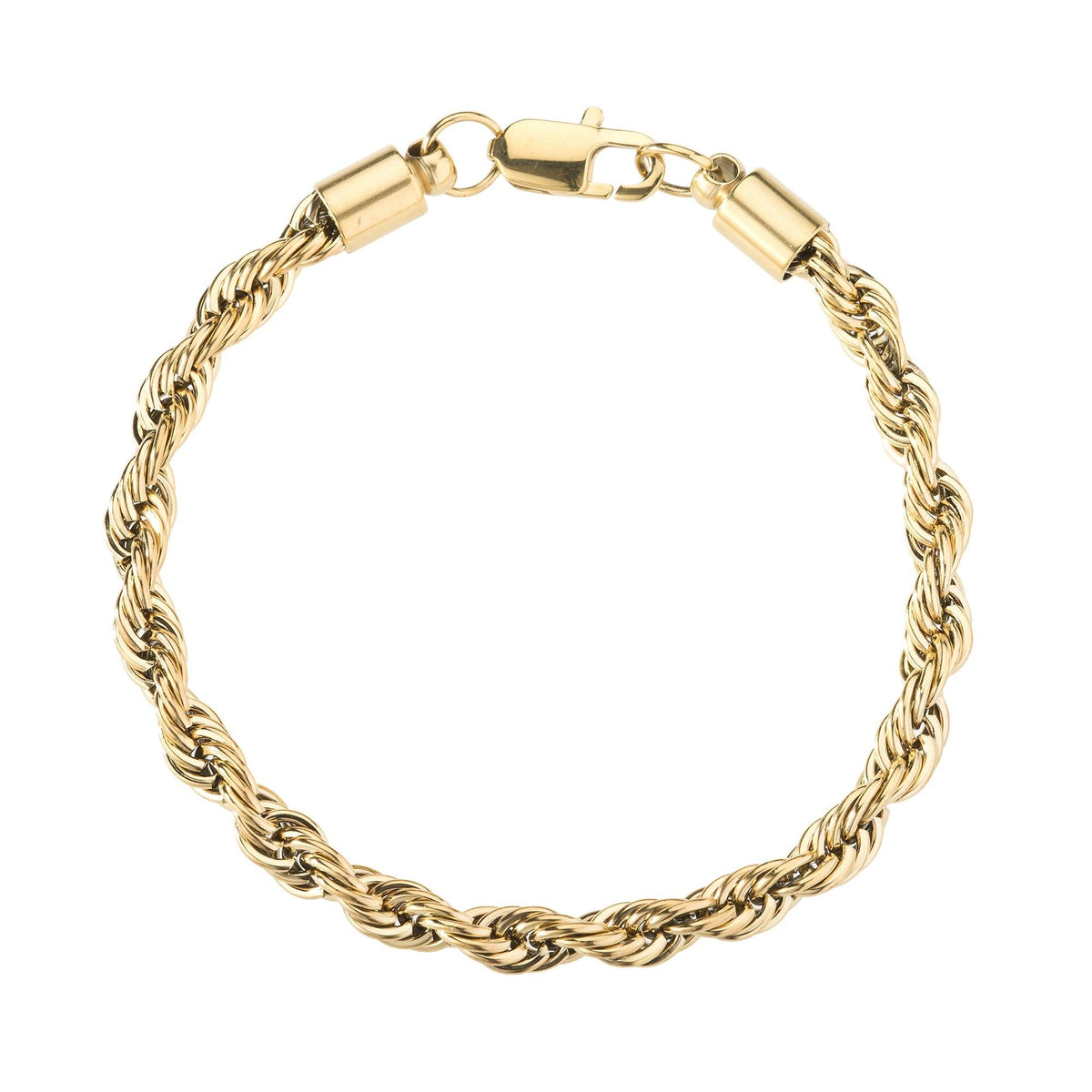 6mm Gold Rope Bracelet – SpicyIce