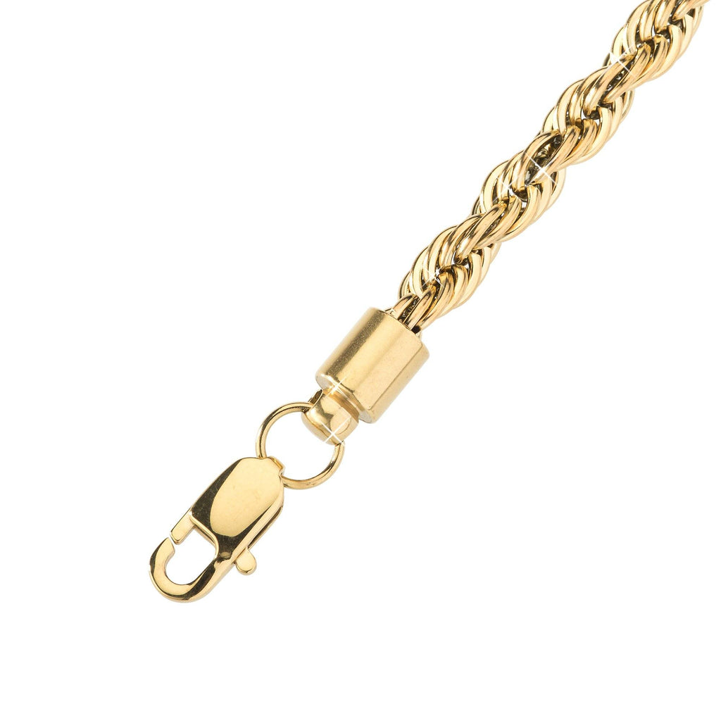 Bracelet - 6mm Gold Rope Bracelet