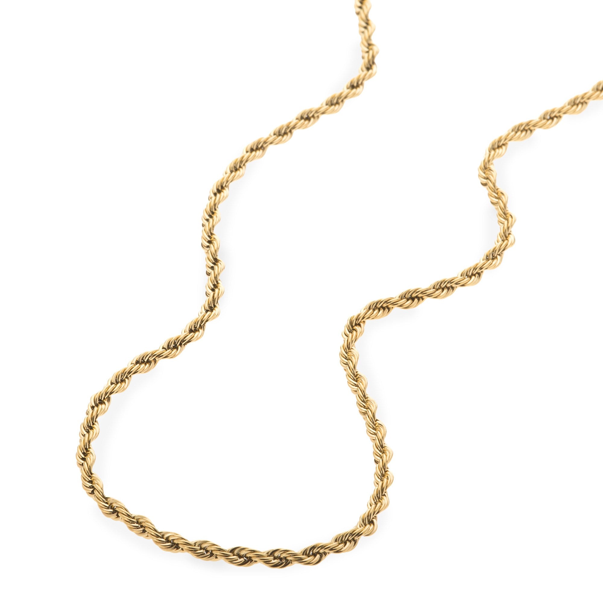 3mm Gold Rope Chain 20 - SpicyIce