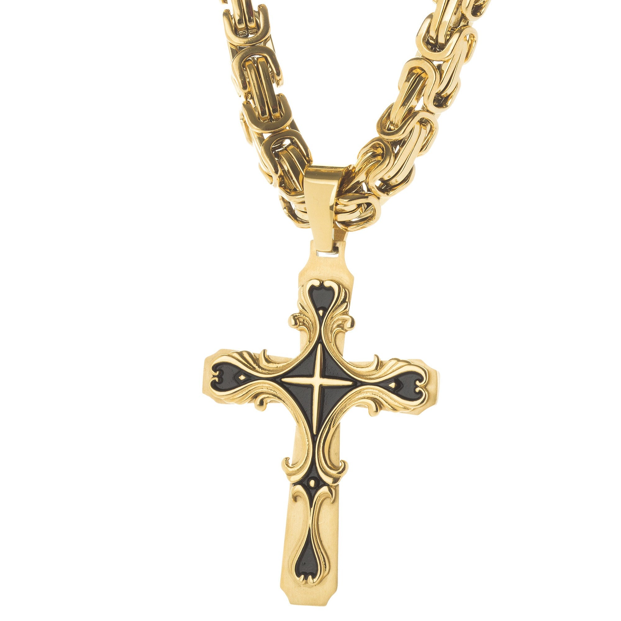 Italian 14kt Yellow Gold Cross Pendant Necklace | Ross-Simons